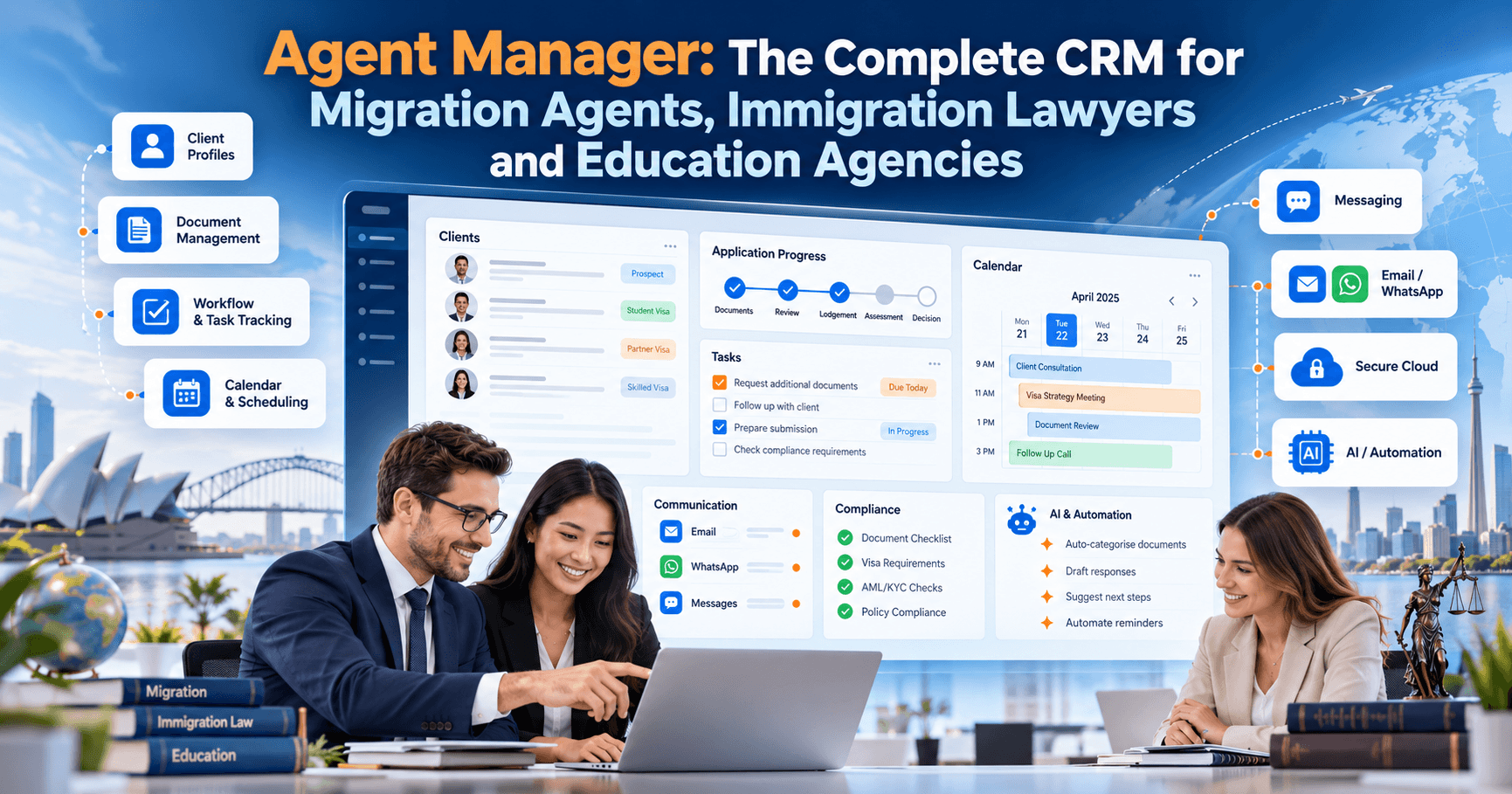 Agent Manager: The Complete CRM for Migration Agents, Immigration Lawyers and Education Agencies